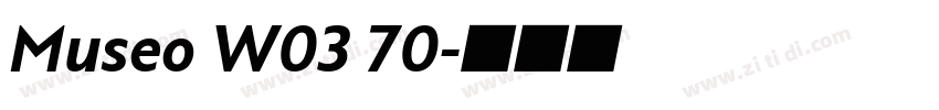 Museo W03 70字体转换